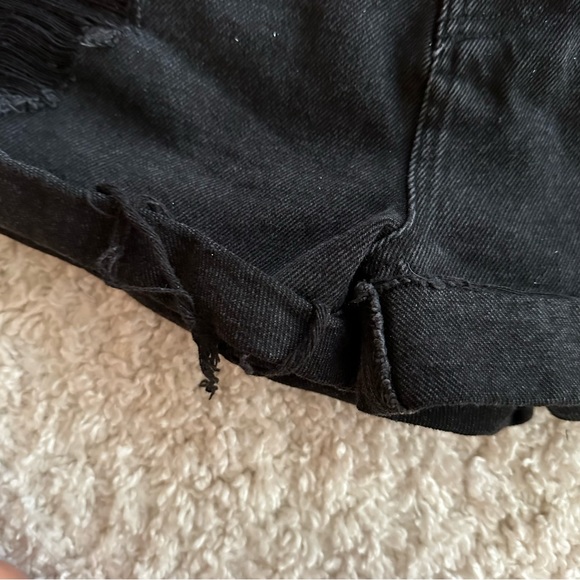 Zara high waisted denim shorts - Picture 4 of 5